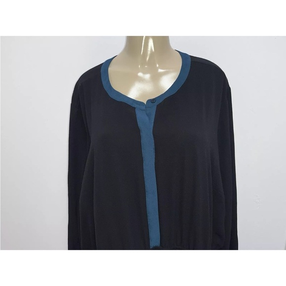 Lane Bryant plus size Long Sleeve Knee Length Black Dress Size 28 - Picture 2 of 6